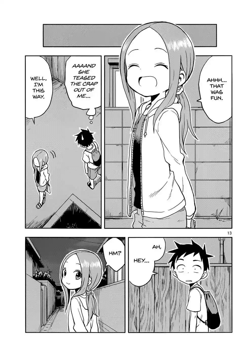 Karakai Jouzu no Takagi san Ch. 109 Nighttime