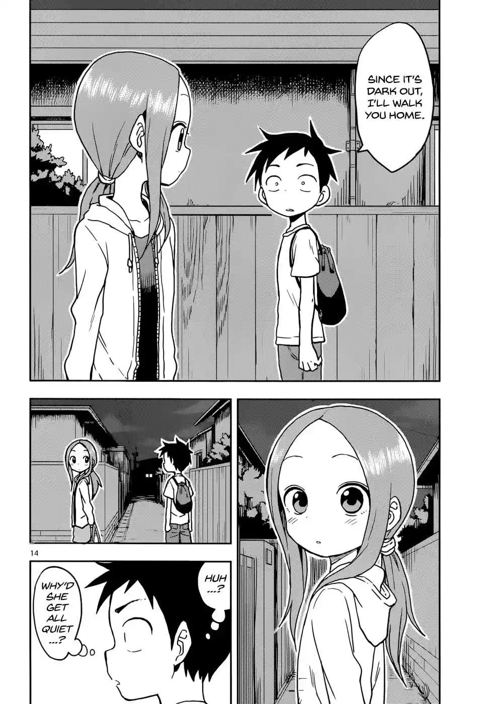Karakai Jouzu no Takagi san Ch. 109 Nighttime