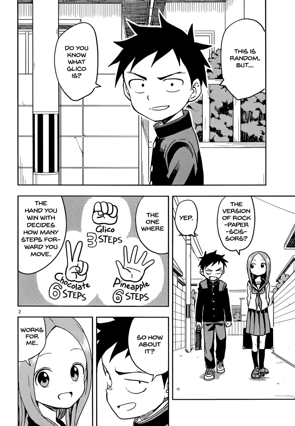Karakai Jouzu no Takagi san Ch. 110 Glico