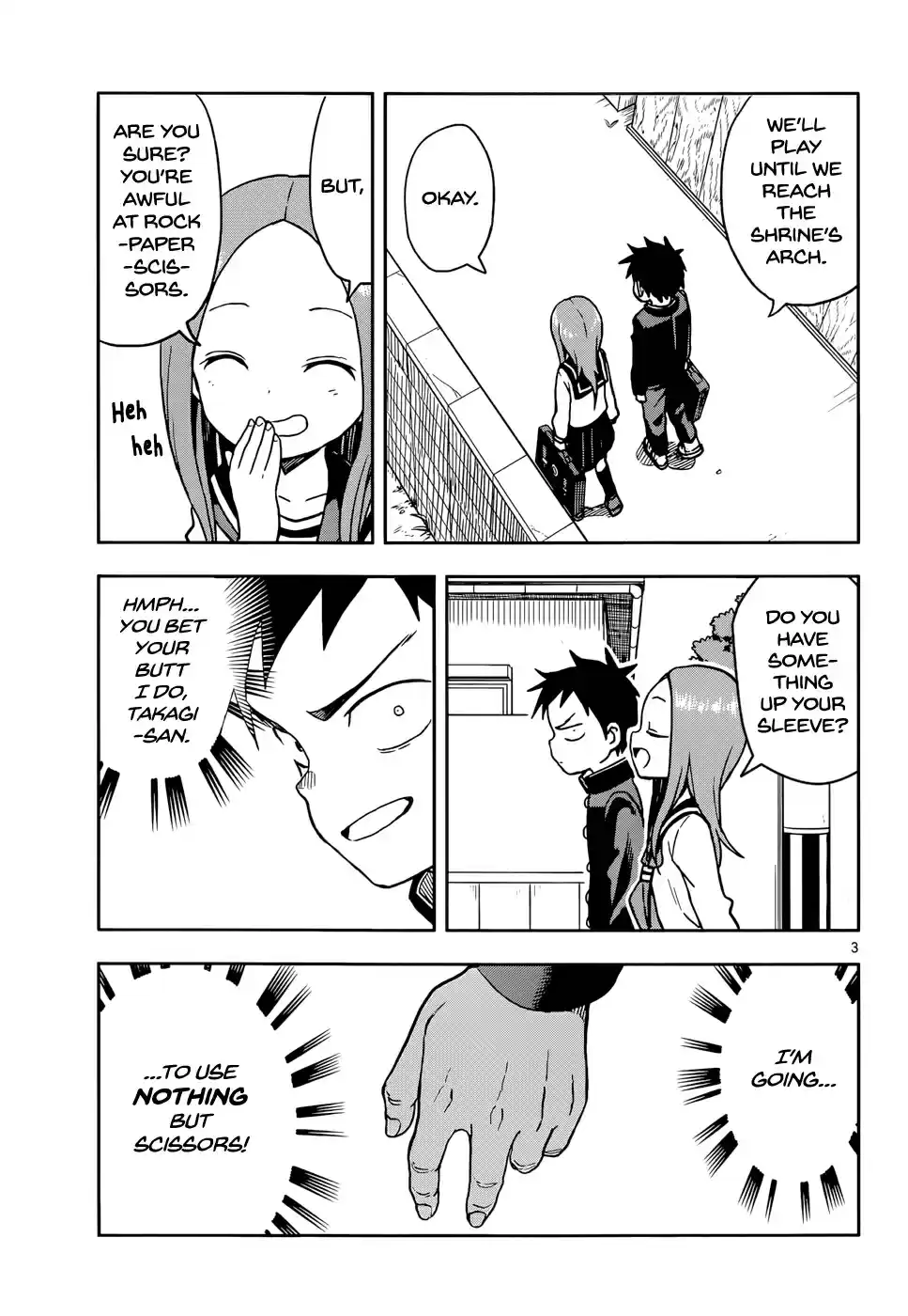 Karakai Jouzu no Takagi san Ch. 110 Glico