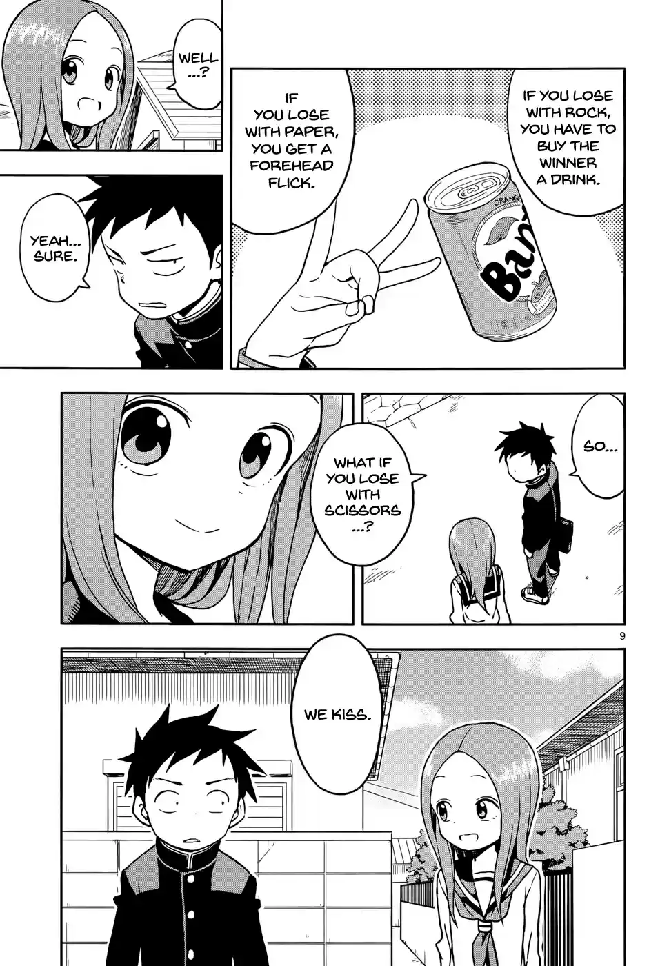 Karakai Jouzu no Takagi san Ch. 110 Glico