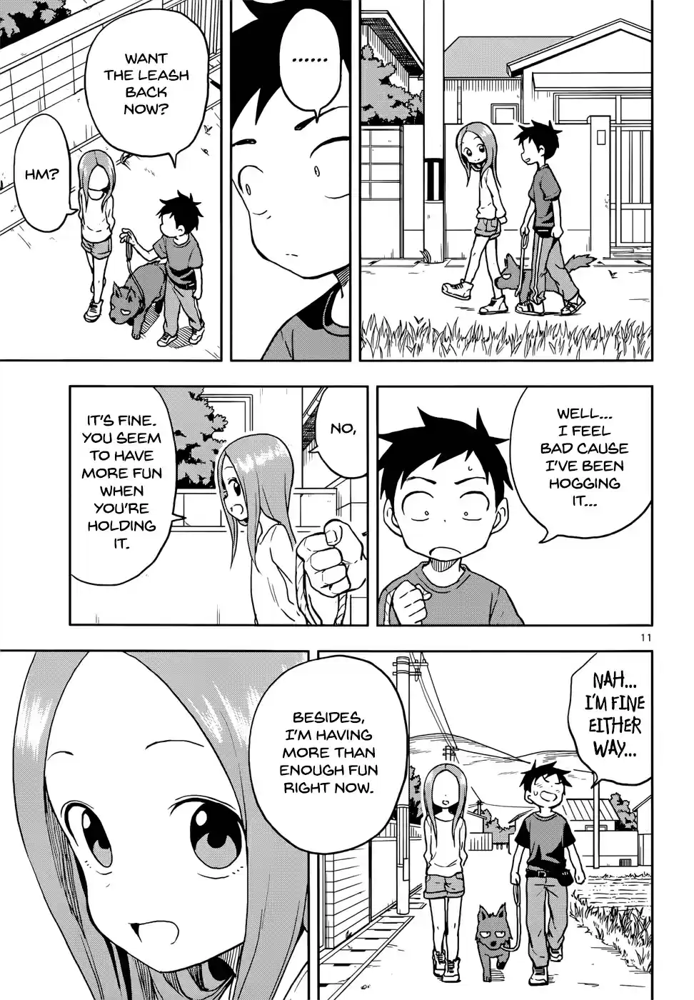 Karakai Jouzu no Takagi san Ch. 111 Dog Walk
