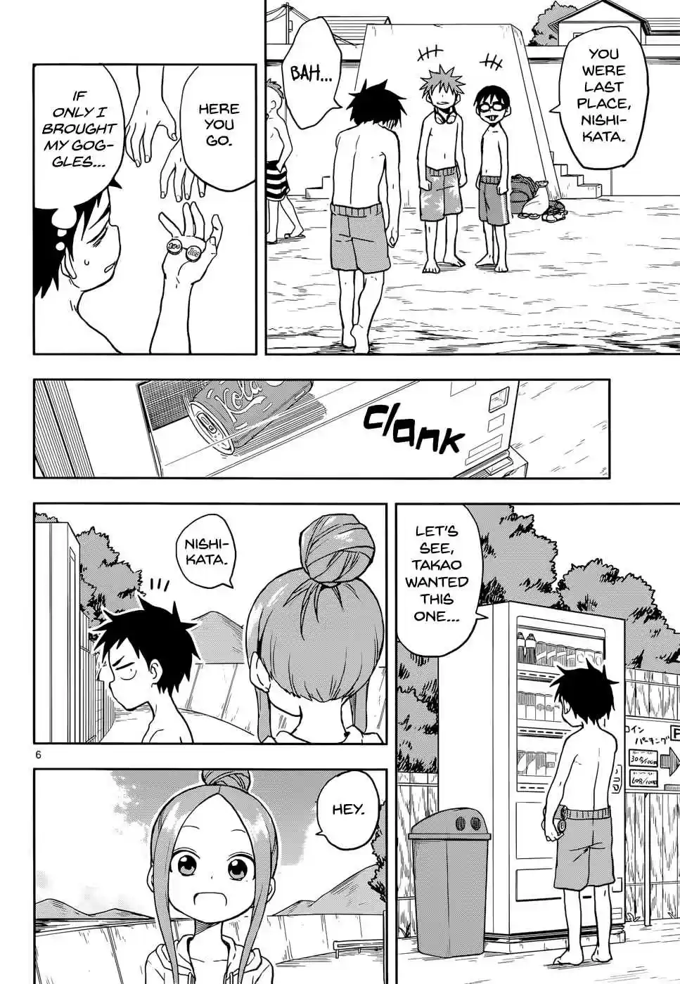 Karakai Jouzu no Takagi san Ch. 112 Swimming at the Beach