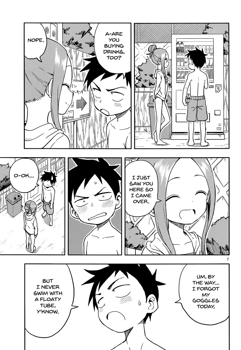 Karakai Jouzu no Takagi san Ch. 112 Swimming at the Beach