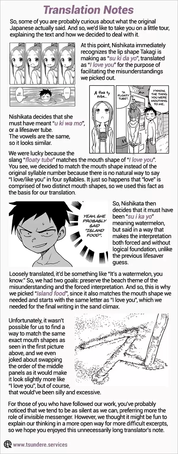 Karakai Jouzu no Takagi san Ch. 112 Swimming at the Beach