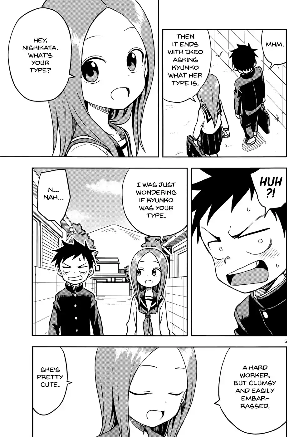Karakai Jouzu no Takagi san Ch. 114 Type