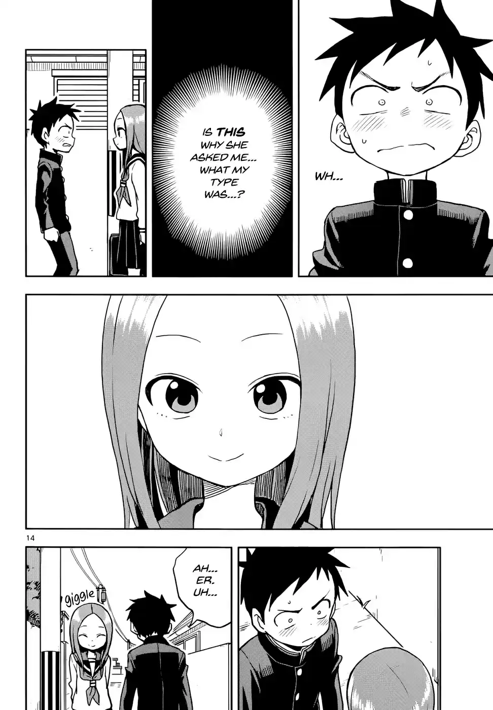 Karakai Jouzu no Takagi san Ch. 114 Type