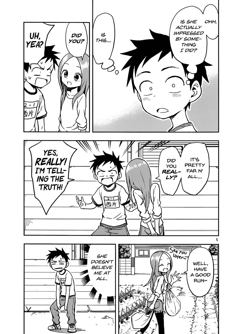 Karakai Jouzu no Takagi san Ch. 115 Sunset