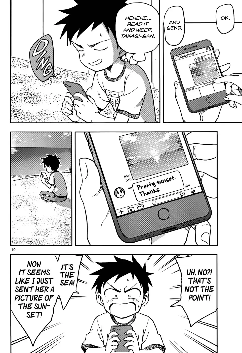 Karakai Jouzu no Takagi san Ch. 115 Sunset