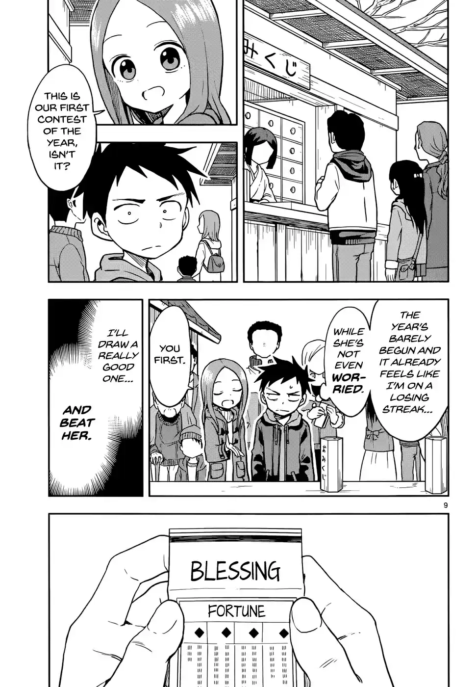 Karakai Jouzu no Takagi san Ch. 116 Hatsumode
