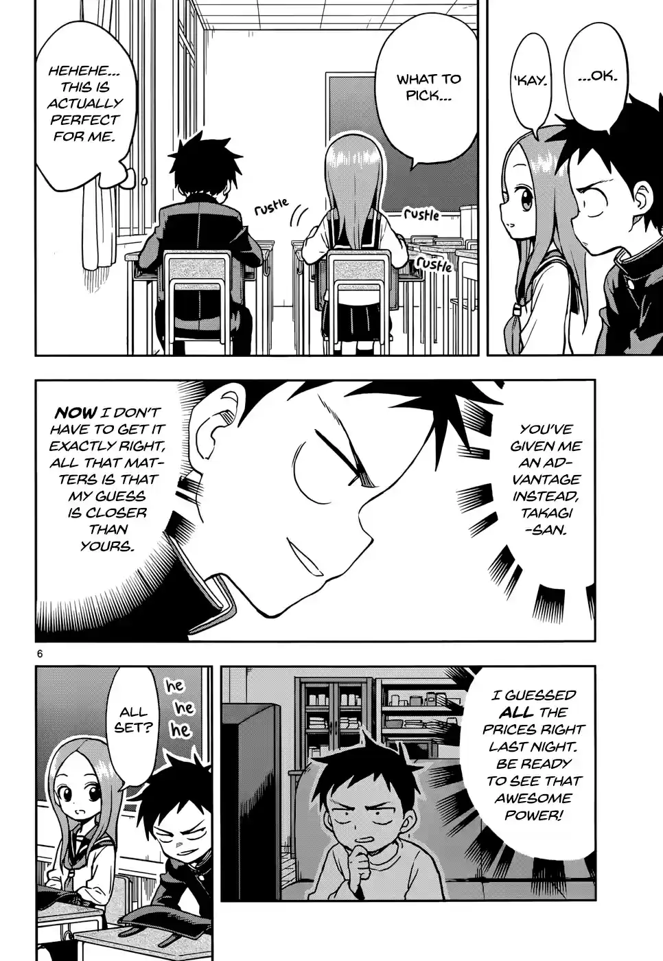 Karakai Jouzu no Takagi san Ch. 117 Price Guessing Game