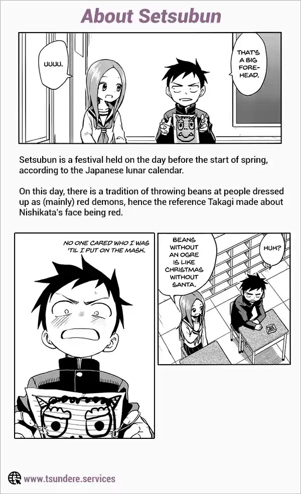 Karakai Jouzu no Takagi san Ch. 121 Bean Throwing