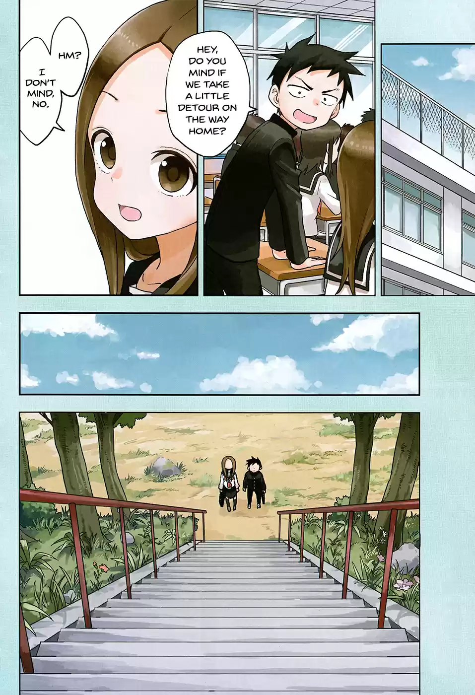 Karakai Jouzu no Takagi san Ch. 122 Detour (Part 1)