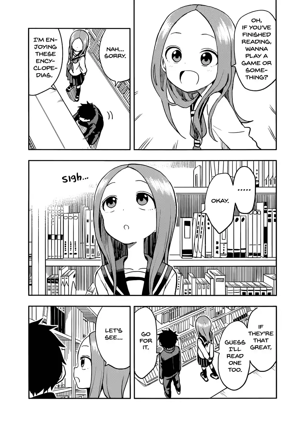 Karakai Jouzu no Takagi san Ch. 127 Reflexes