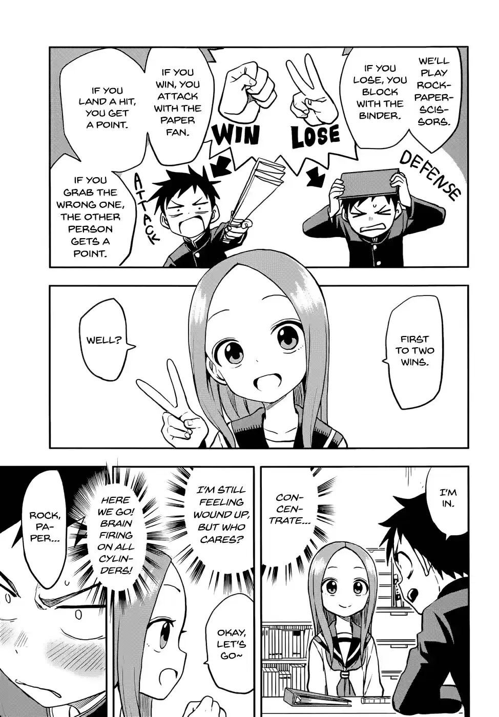 Karakai Jouzu no Takagi san Ch. 127 Reflexes