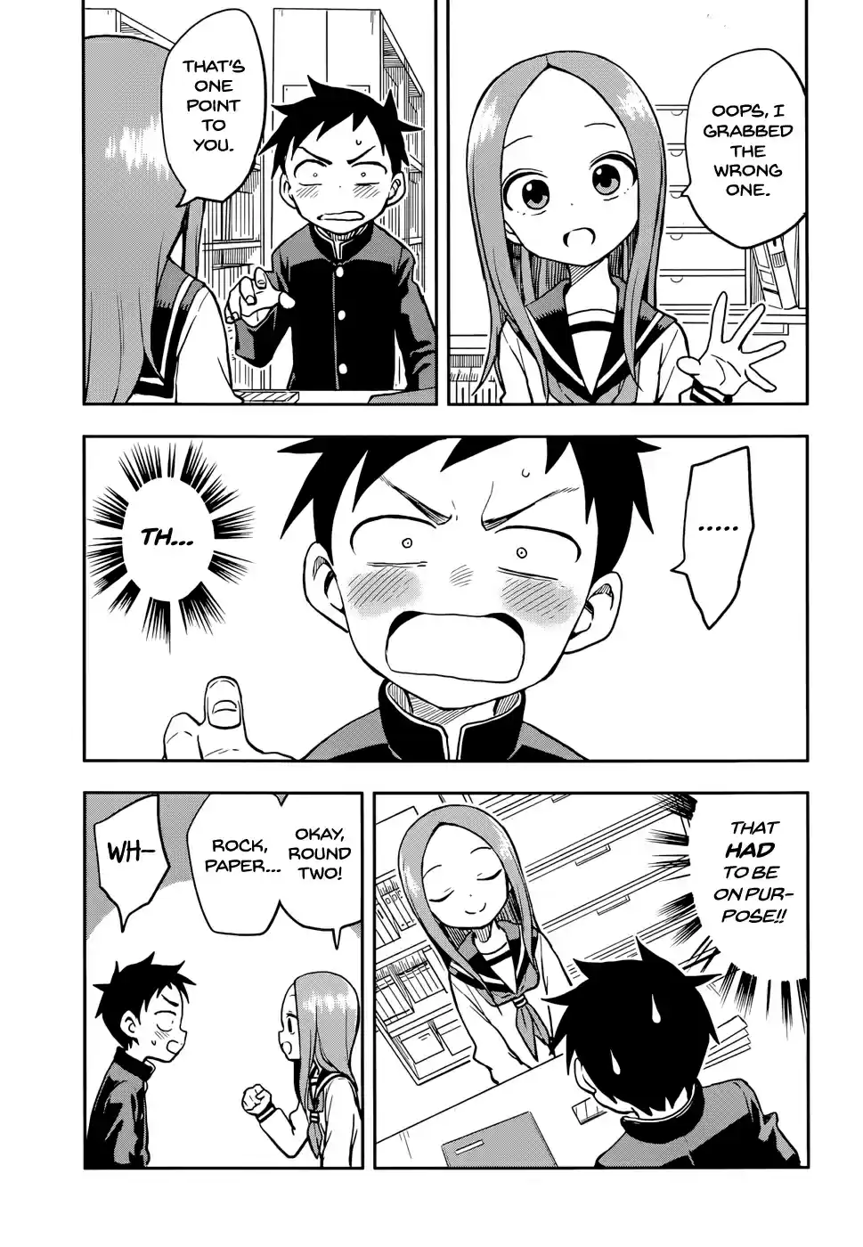 Karakai Jouzu no Takagi san Ch. 127 Reflexes