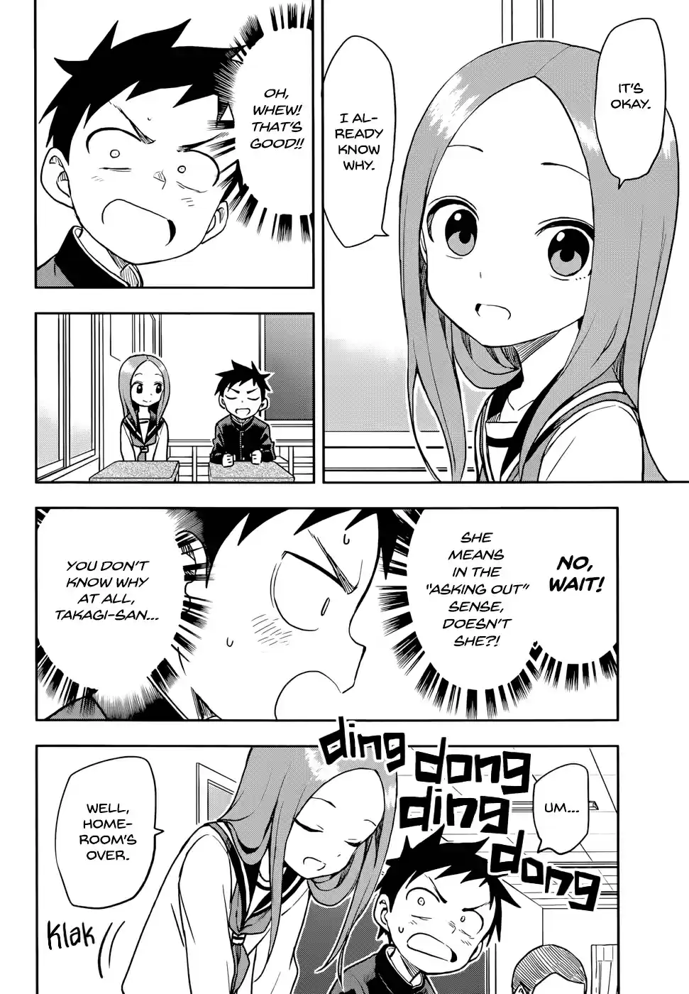 Karakai Jouzu no Takagi san Ch. 129 Behind the School