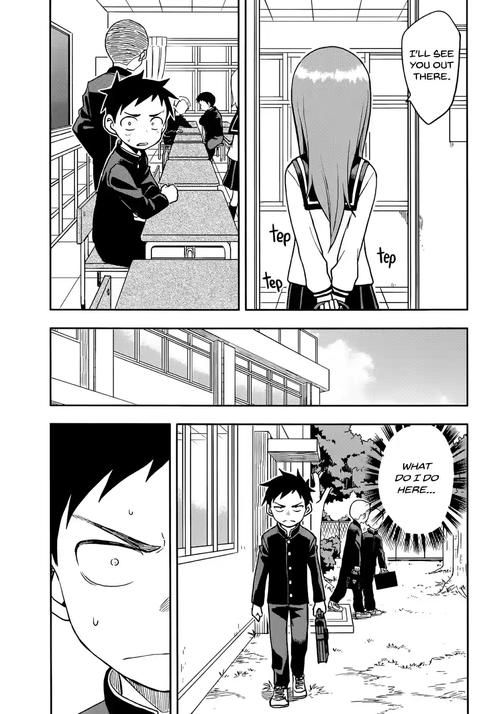 Karakai Jouzu no Takagi san Ch. 129 Behind the School