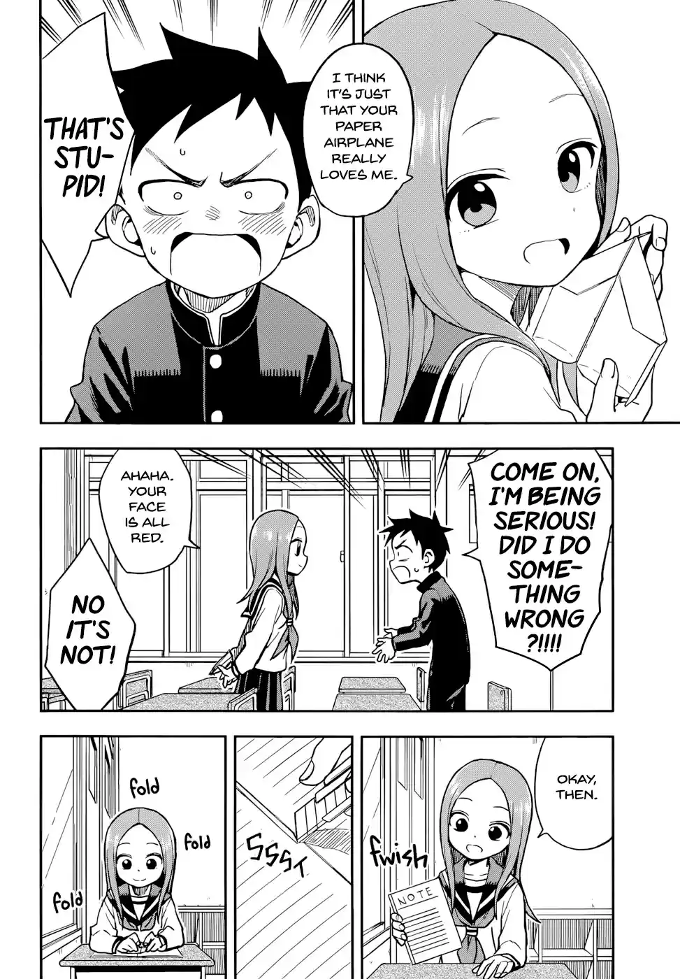 Karakai Jouzu no Takagi san Ch. 130 Paper Airplane