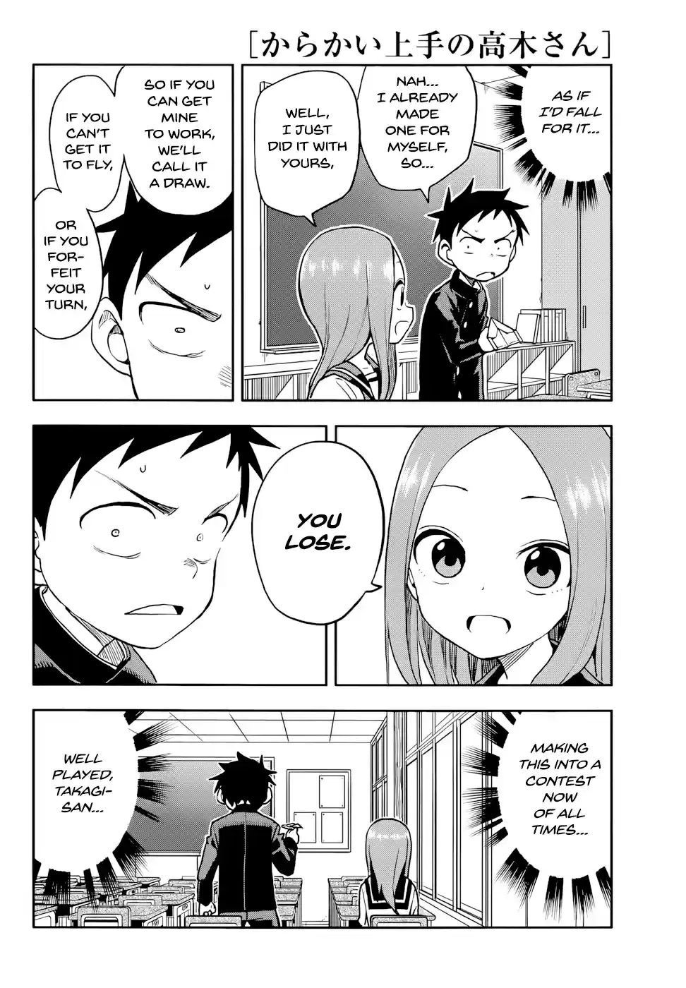 Karakai Jouzu no Takagi san Ch. 130 Paper Airplane