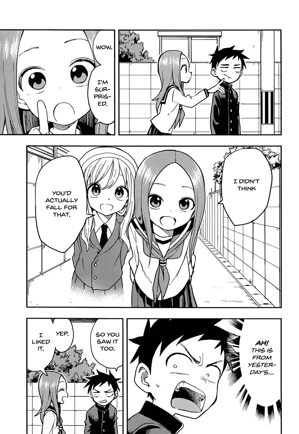 Karakai Jouzu no Takagi san Ch. 132 Anime Scenes
