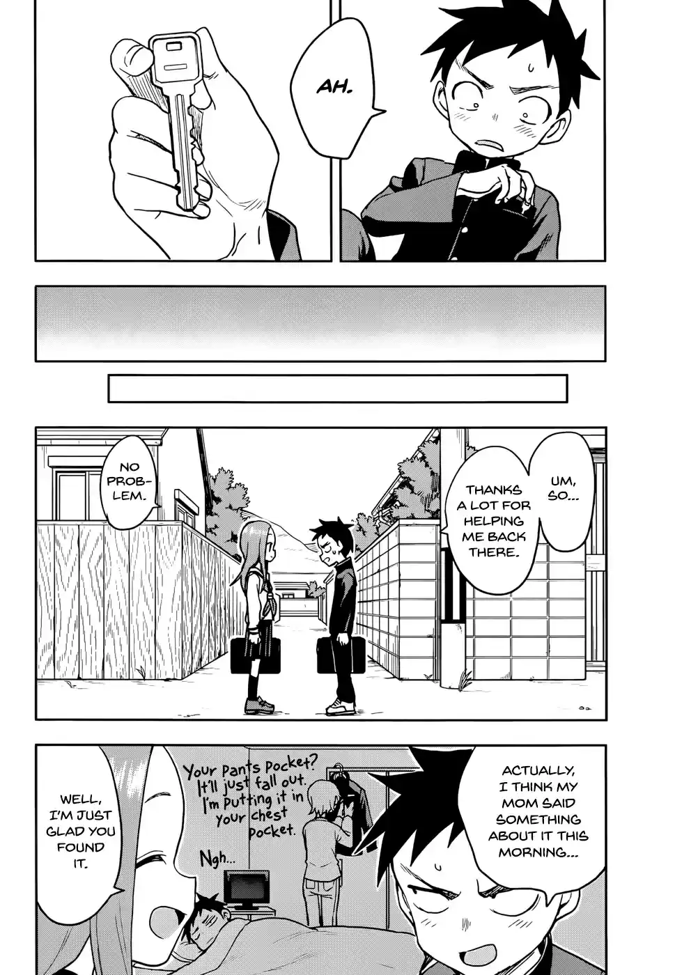 Karakai Jouzu no Takagi san Ch. 135 Dropped Something