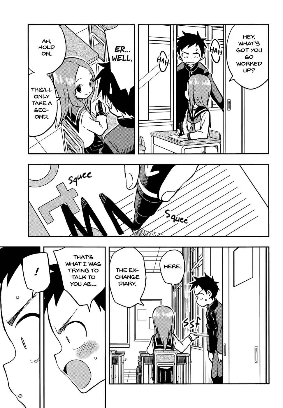 Karakai Jouzu no Takagi san Ch. 136 Exchange Diary