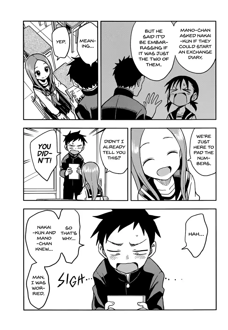 Karakai Jouzu no Takagi san Ch. 136 Exchange Diary