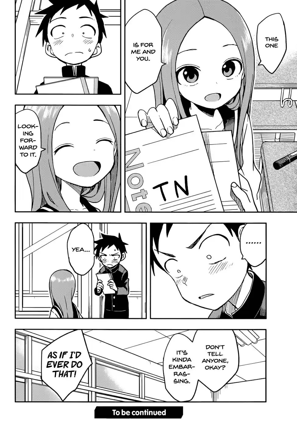 Karakai Jouzu no Takagi san Ch. 136 Exchange Diary
