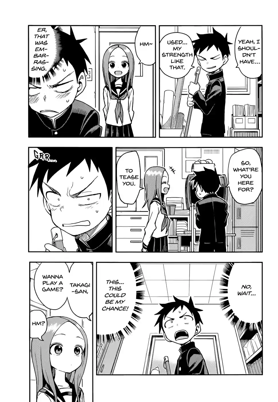Karakai Jouzu no Takagi san Ch. 137 Using One's Strength