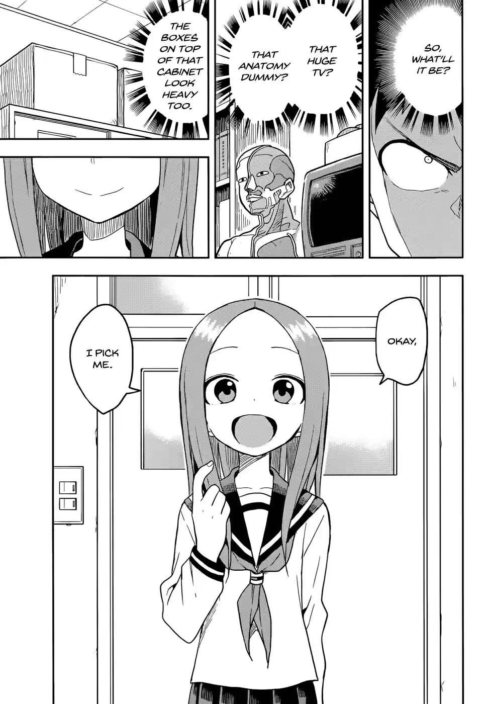 Karakai Jouzu no Takagi san Ch. 137 Using One's Strength