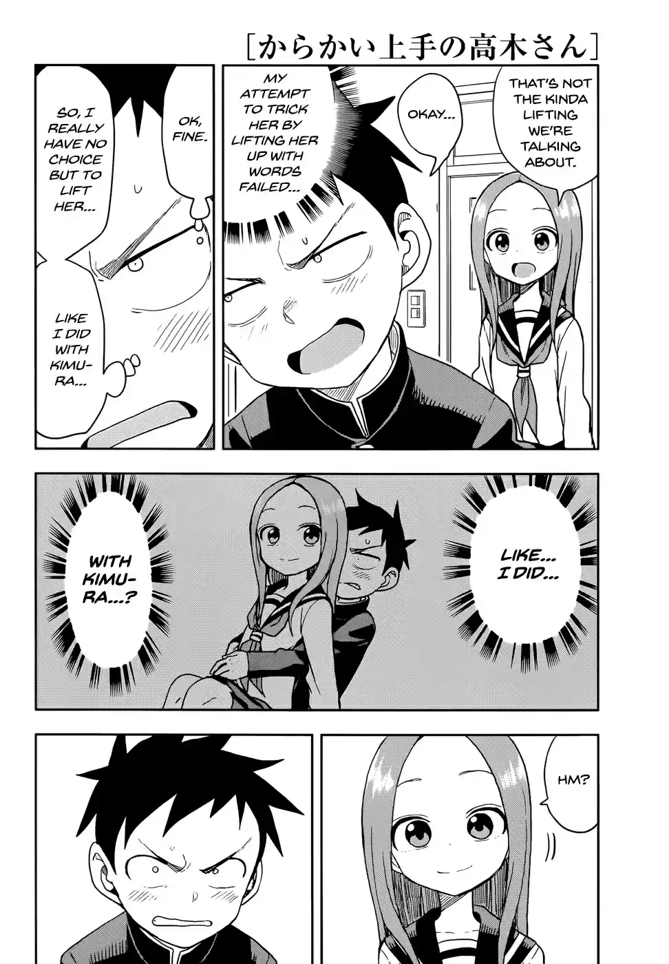 Karakai Jouzu no Takagi san Ch. 137 Using One's Strength
