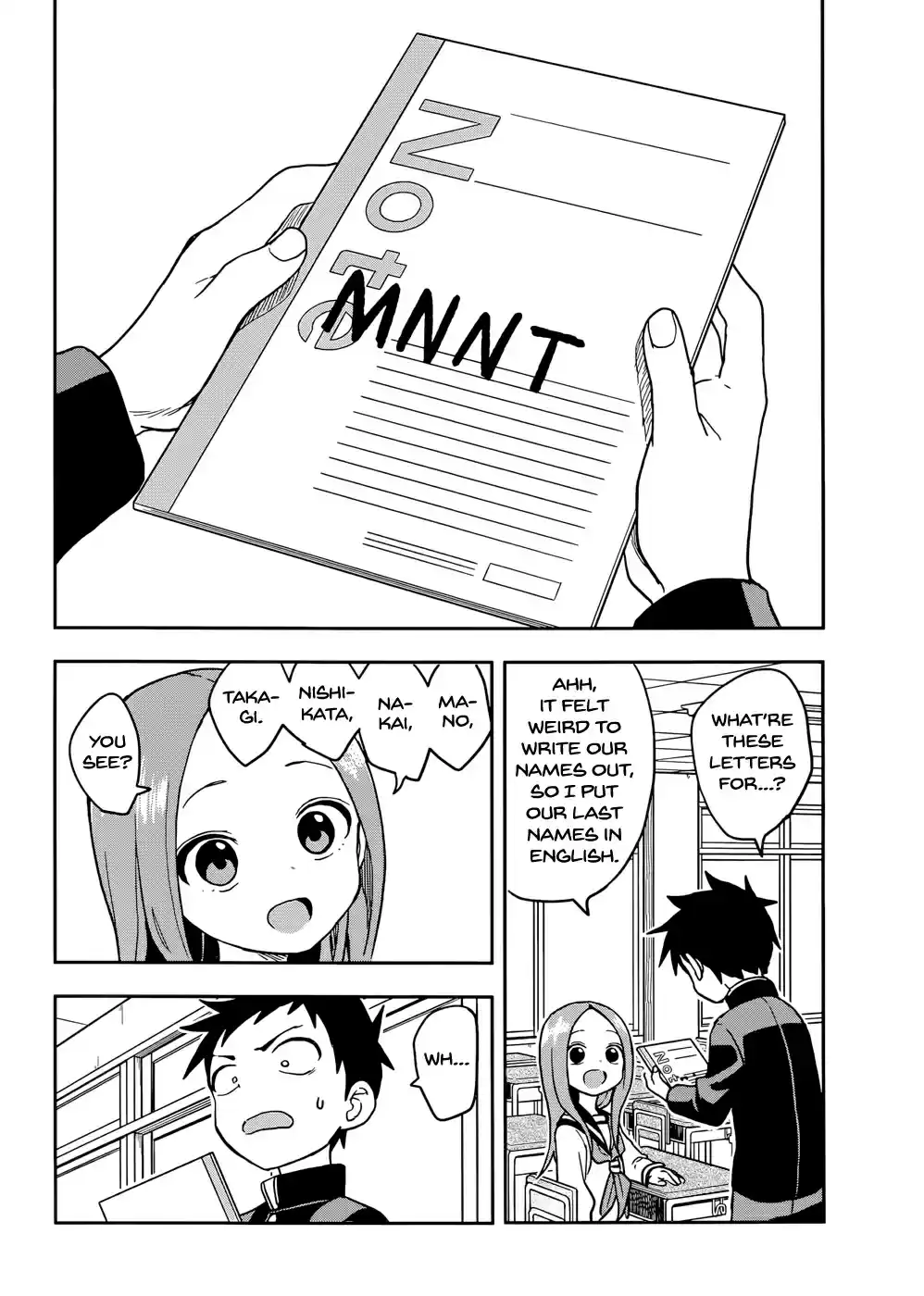 Karakai Jouzu no Takagi san Ch. 139 Exchange Diary