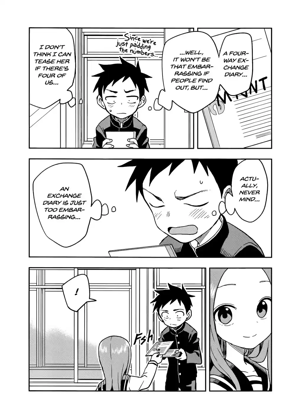 Karakai Jouzu no Takagi san Ch. 139 Exchange Diary