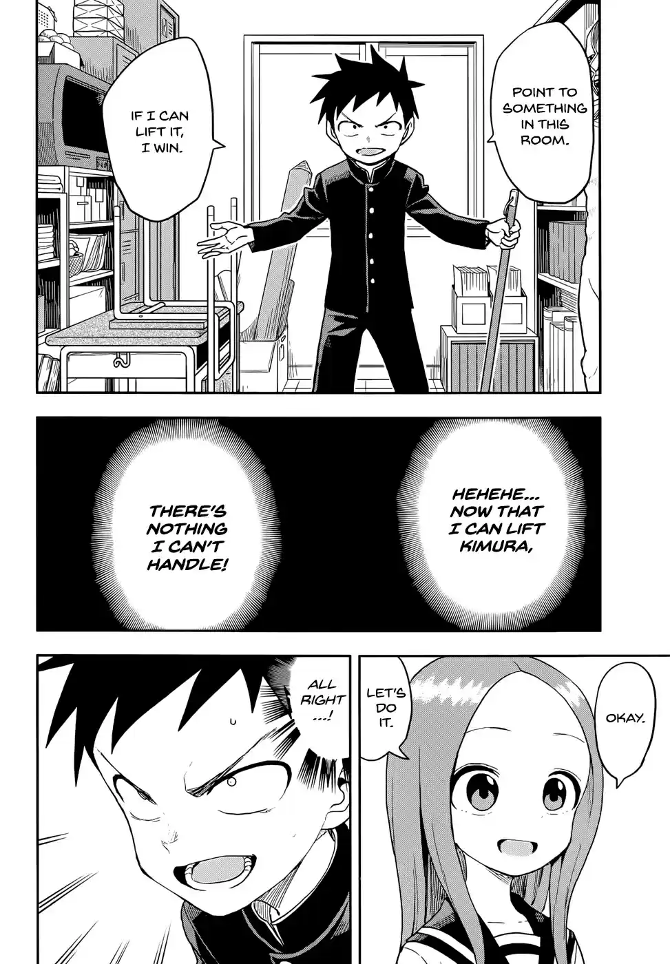 Karakai Jouzu no Takagi san Ch. 140 Using One's Strength