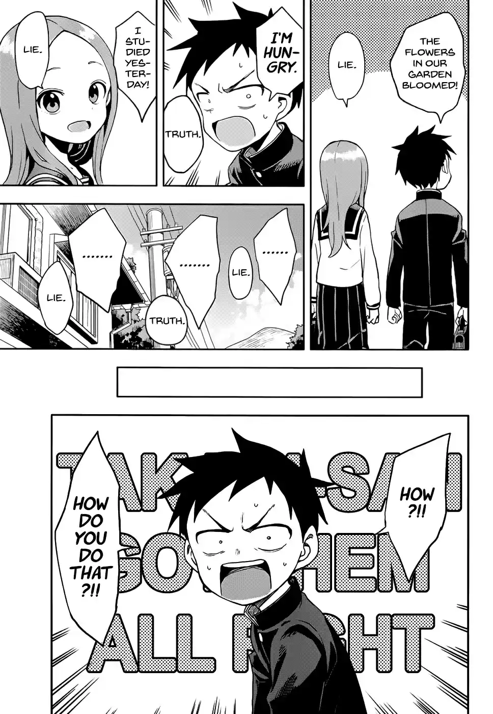 Karakai Jouzu no Takagi san Ch. 142 Truth or Lie