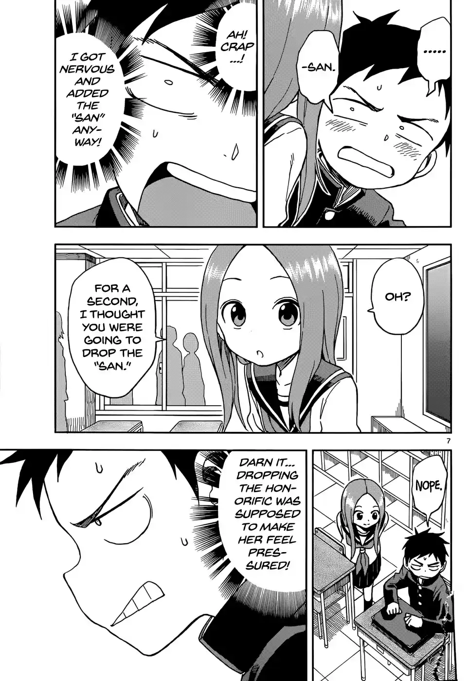 Karakai Jouzu no Takagi san Ch. 81 Dropping Honorifics