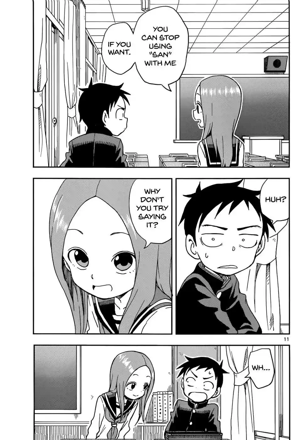 Karakai Jouzu no Takagi san Ch. 81 Dropping Honorifics