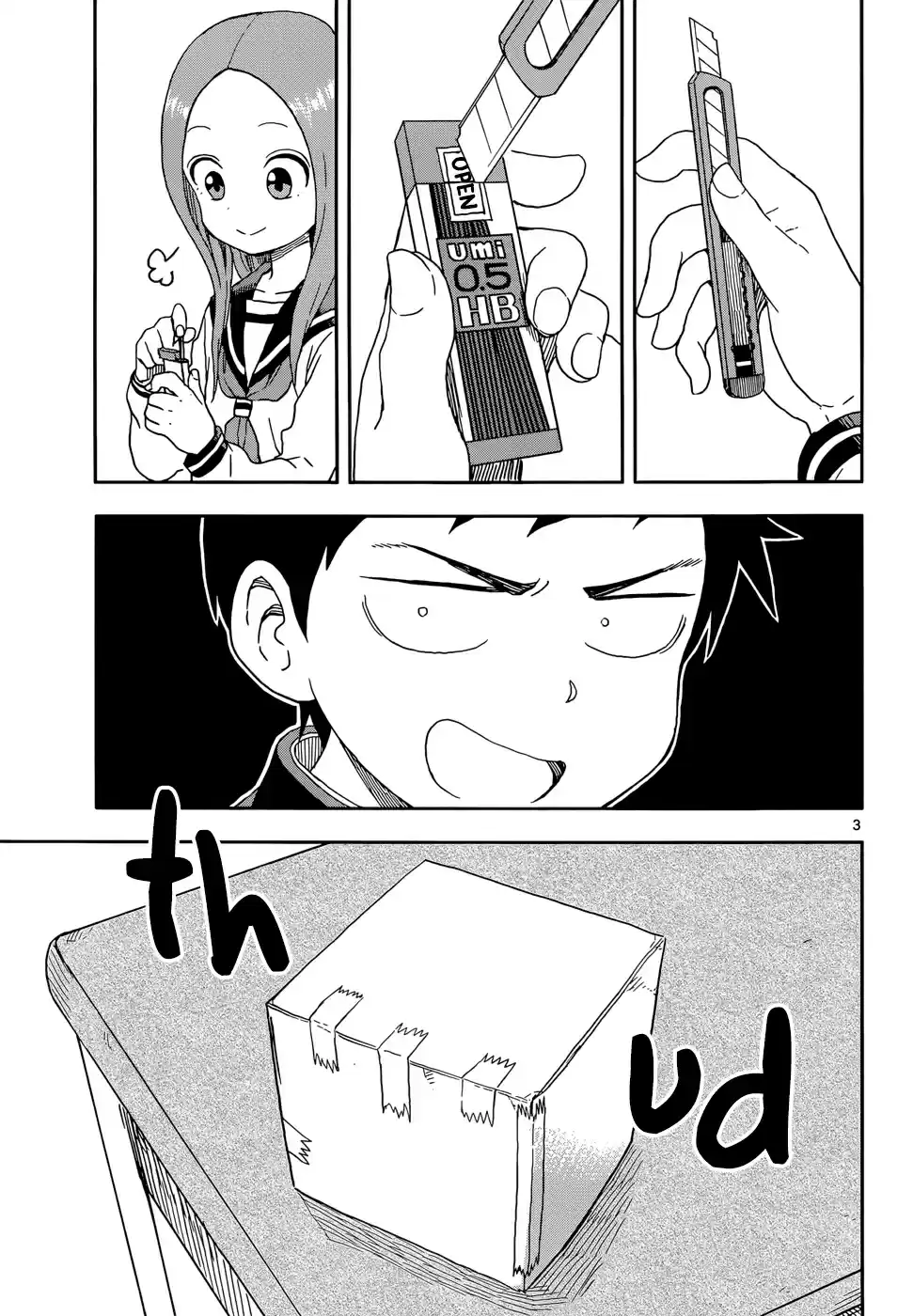 Karakai Jouzu no Takagi san Ch. 87 Box