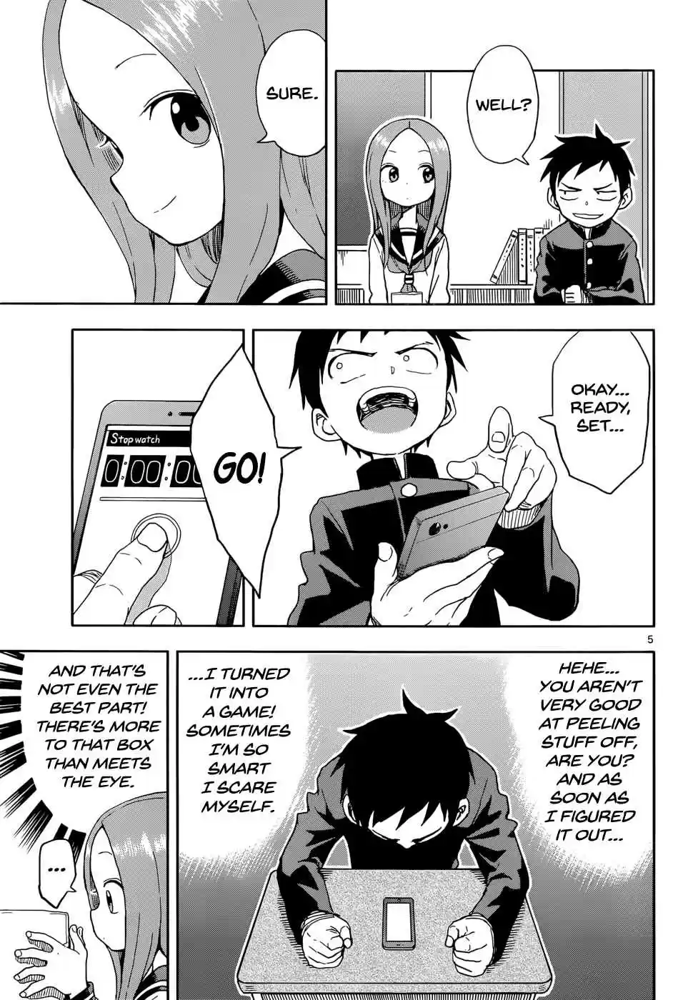 Karakai Jouzu no Takagi san Ch. 87 Box