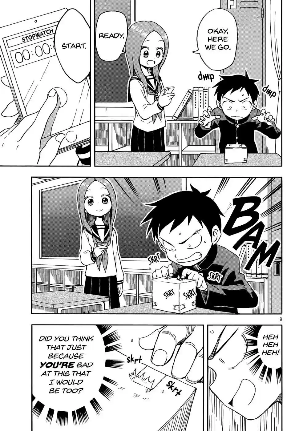 Karakai Jouzu no Takagi san Ch. 87 Box