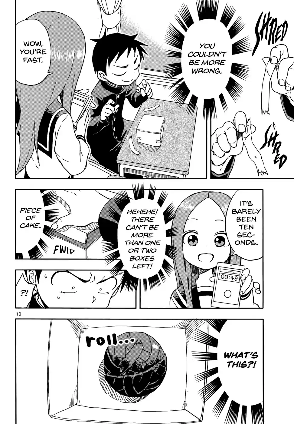 Karakai Jouzu no Takagi san Ch. 87 Box