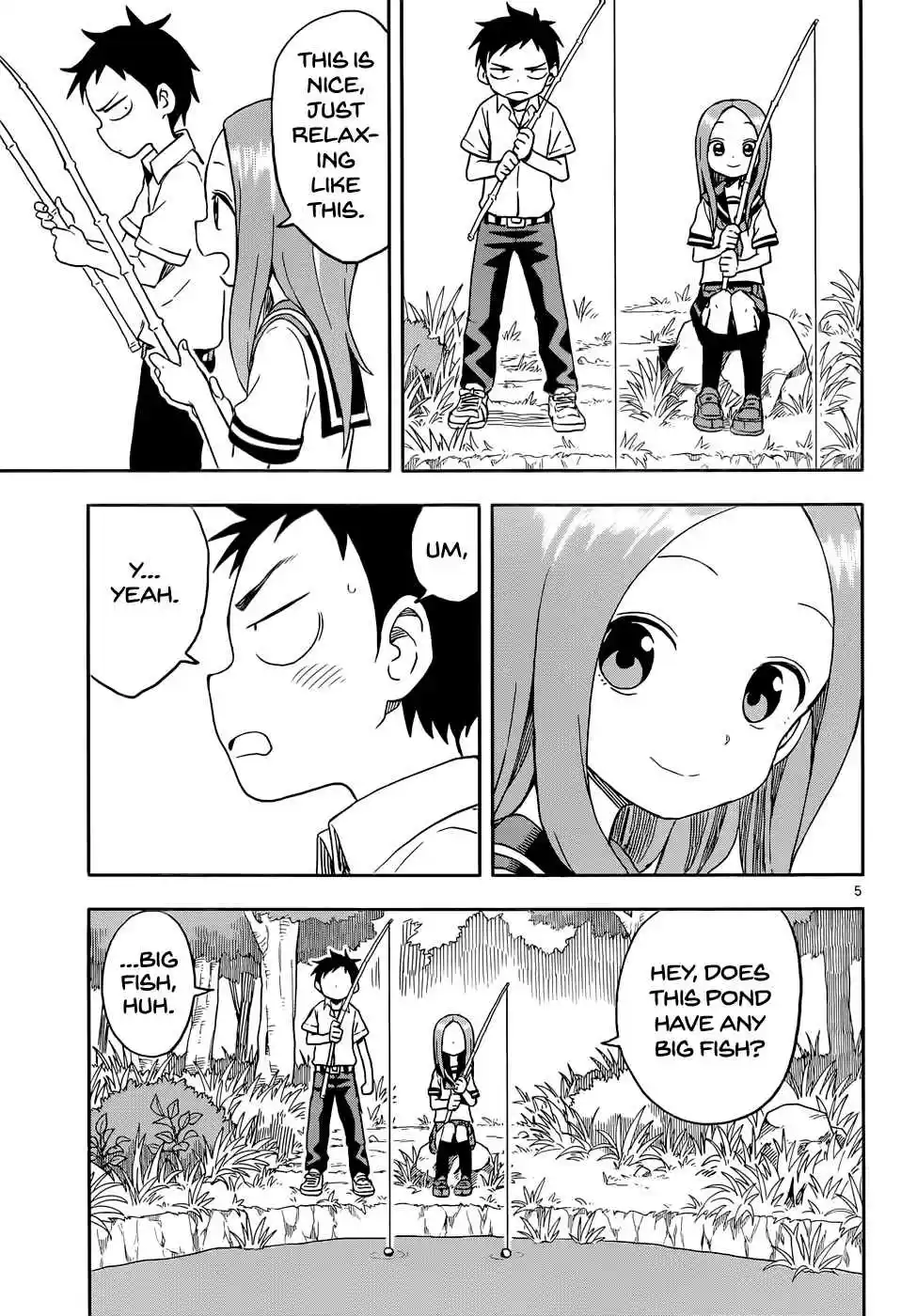 Karakai Jouzu no Takagi san Ch. 89 Fishing