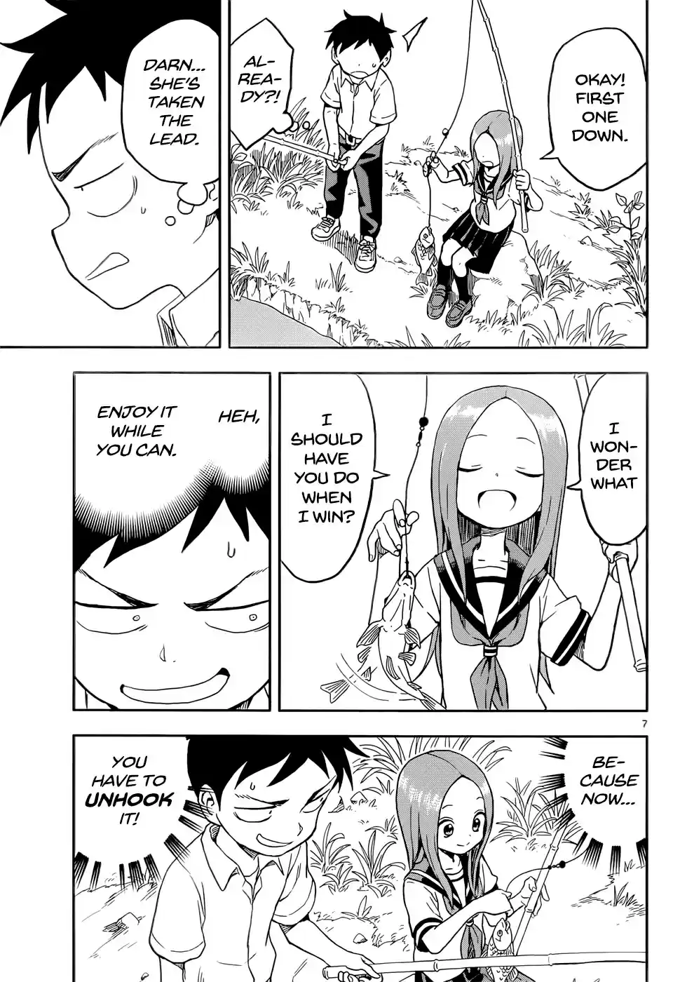 Karakai Jouzu no Takagi san Ch. 89 Fishing