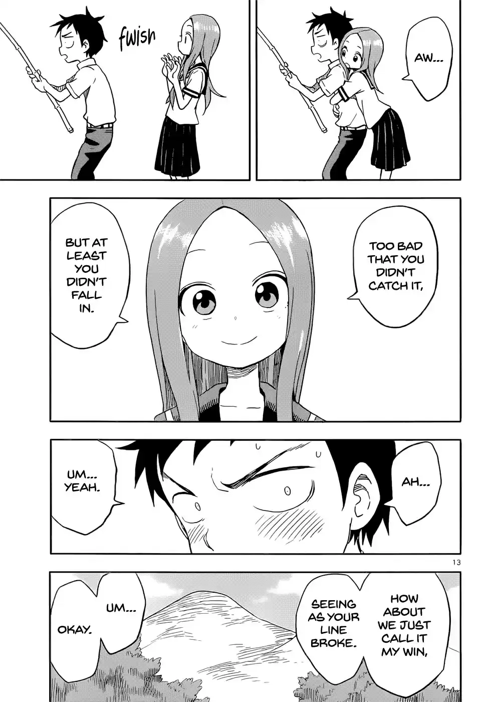 Karakai Jouzu no Takagi san Ch. 89 Fishing