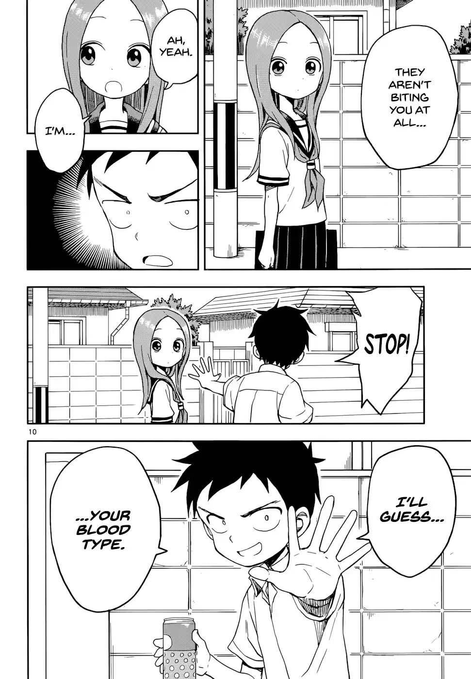 Karakai Jouzu no Takagi san Ch. 90 Blood Type