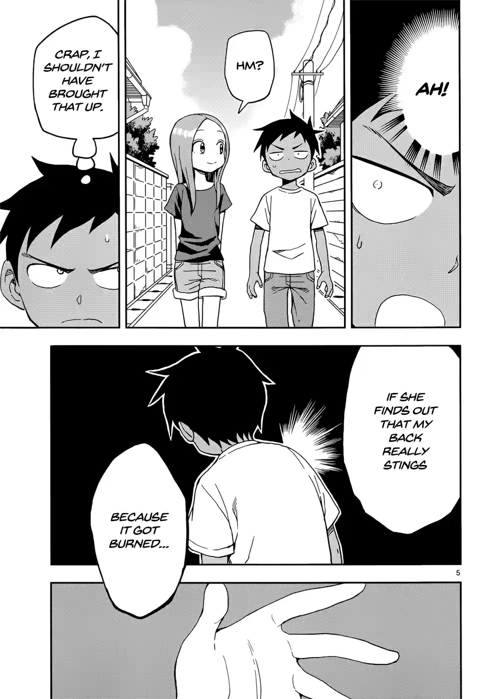 Karakai Jouzu no Takagi san Ch. 92 Sunburn