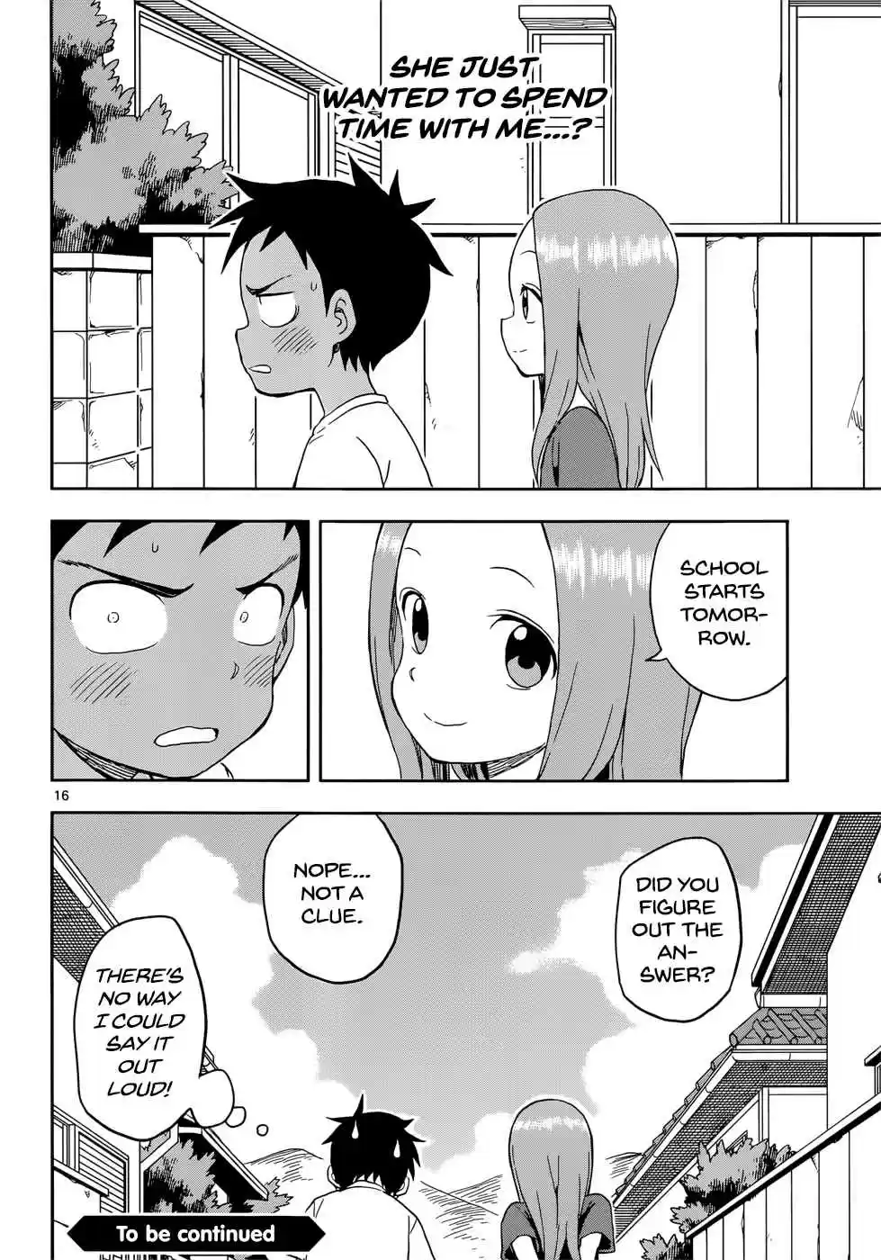 Karakai Jouzu no Takagi san Ch. 92 Sunburn