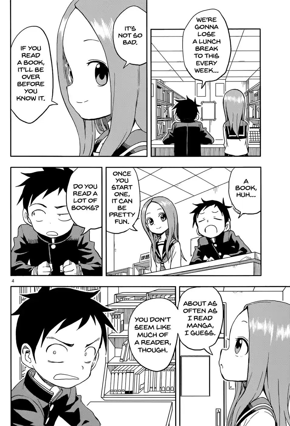 Karakai Jouzu no Takagi san Ch. 94 Library Committee Member