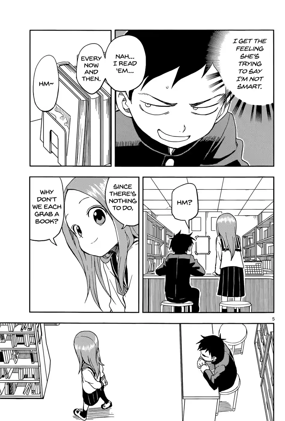 Karakai Jouzu no Takagi san Ch. 94 Library Committee Member